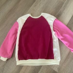 Pink fleece top